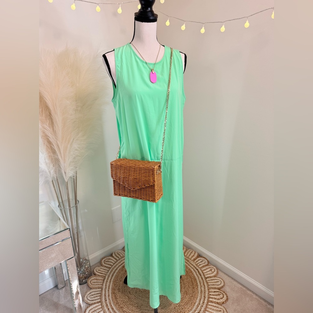 🌾 J. Crew Mint Green Maxi Dress